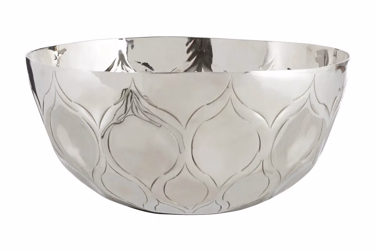 Premier Housewares Silver Aluminium Complements Serving Bowl, W/D/H: 32 x 14 x 32 cm – 2