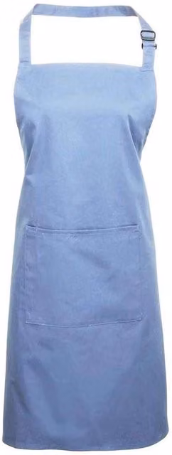 Premier Colours Collection Pocket Bib Apron in Blue