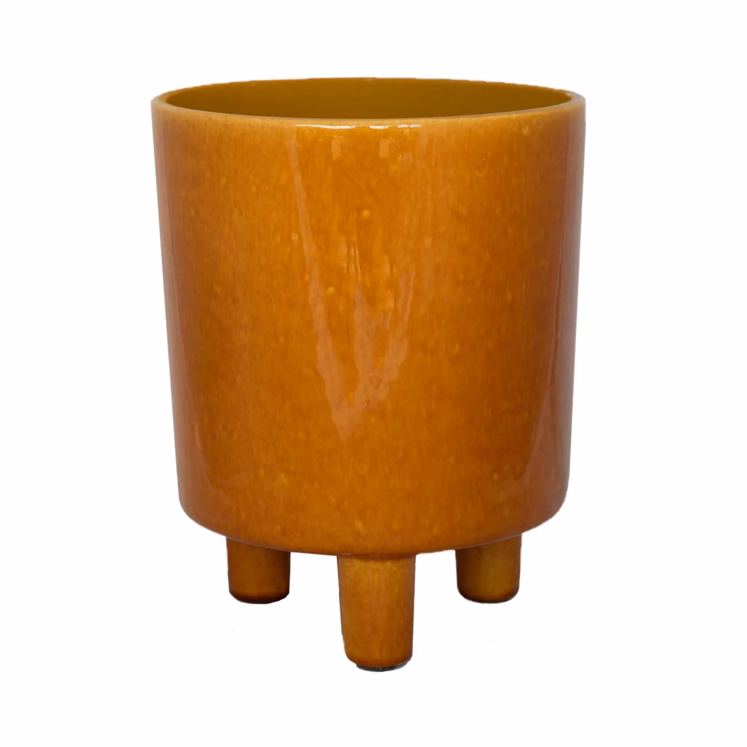 Ivyline Pisa Ceramic Planter, Yellow, H: 24 cm, D: 20 cm – 2