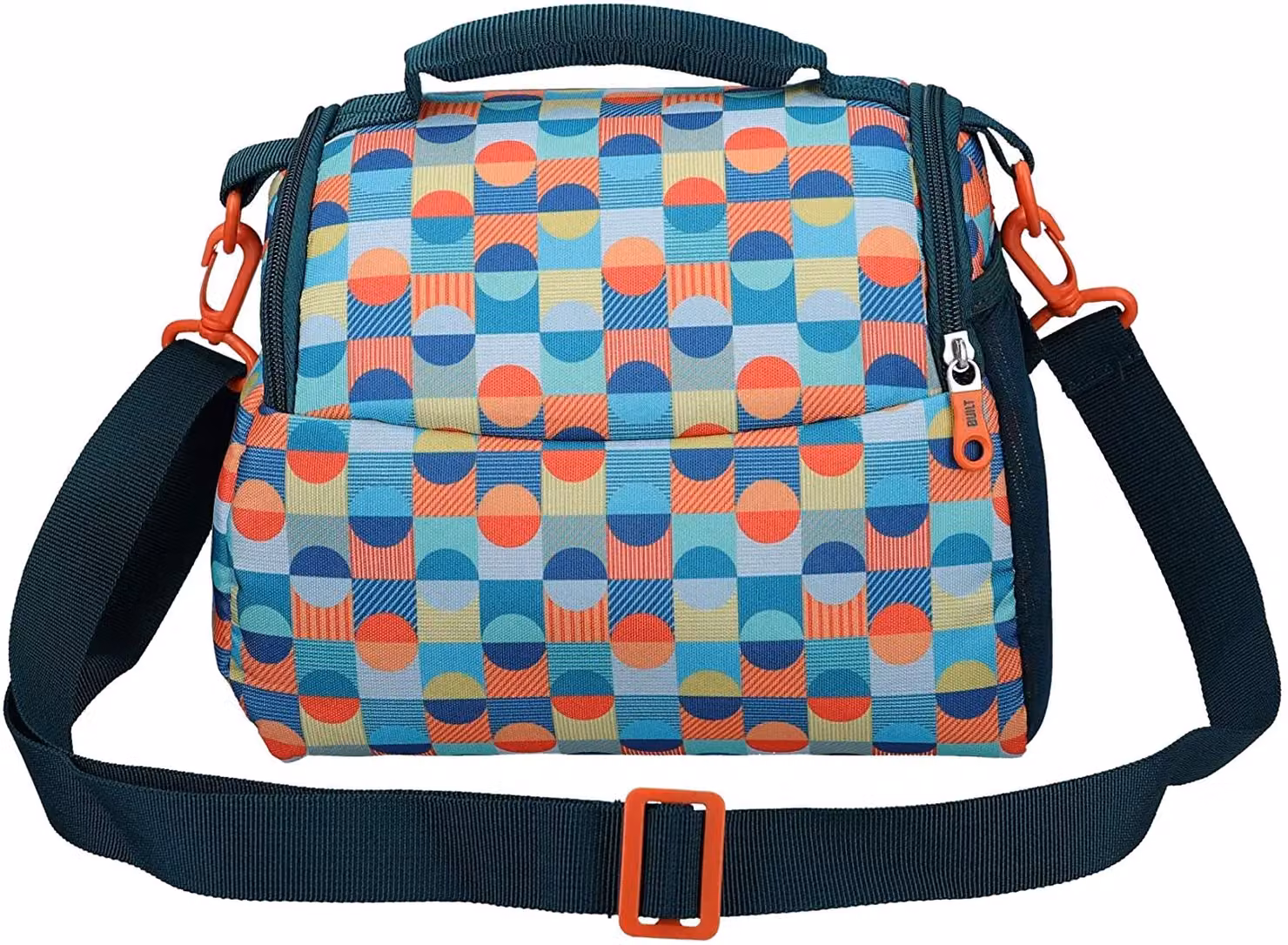 BUILT Insulated Lunch Bag with Compartments, Petrol and Multicolour, W/D/H: 18.5 x 27 x 21 cm – 6