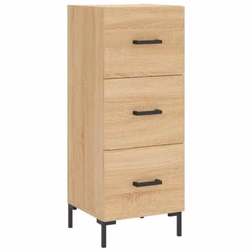 vidaXL Modern Sideboard in Sonoma Oak, Brown, W/D/H: 34.5 x 34.5 x 90 cm – 1