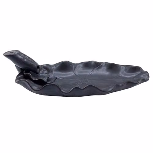 KDMD Grey Ceramic Lotus Flower Backflow Incense Burner – 1
