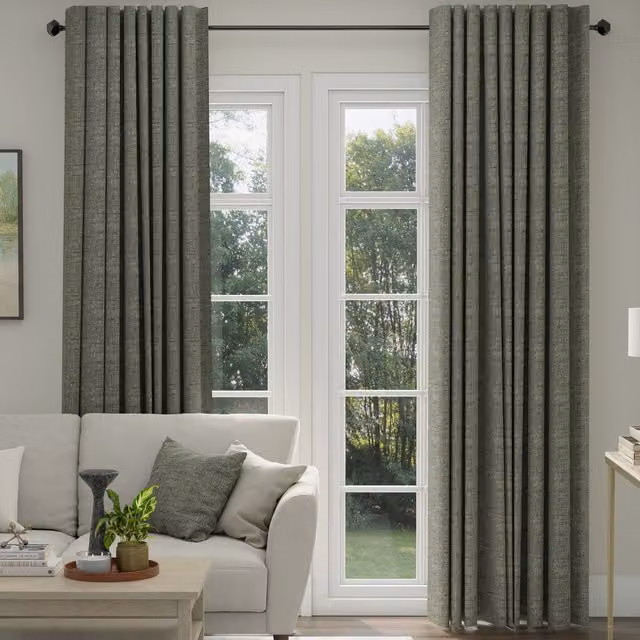 ANTE DECOR Olympus Made To Measure Blackout Curtains in Shadow Silver