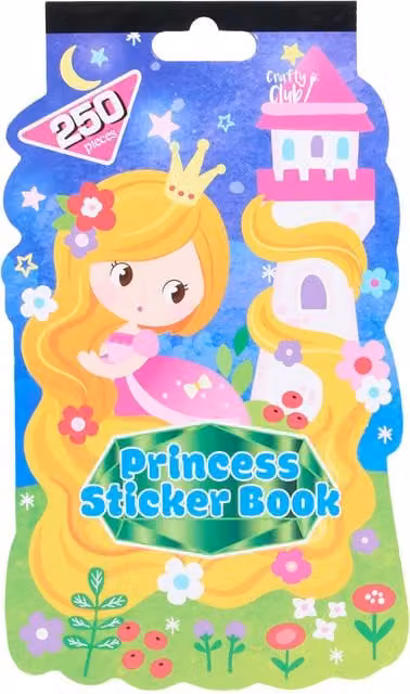 Crafty Club Princess Sticker Book with Fantasy Characters in Multicolour