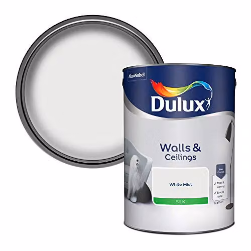 Dulux Water Based Satin Gloss Dispersion Paint in White, 5l – 2
