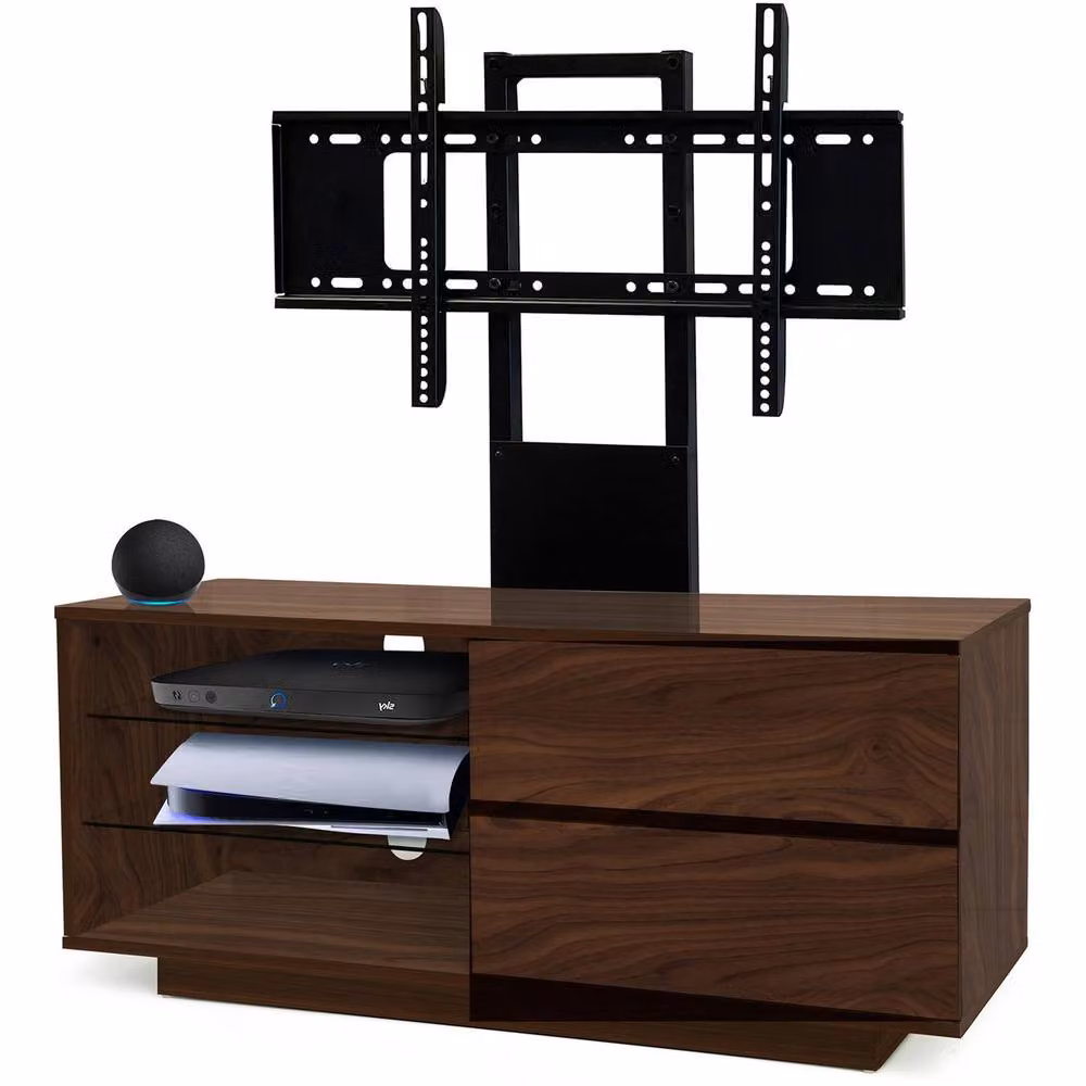 Centurion Supports Gallus TV Cabinet in Walnut with 2 Drawers and 3 Shelves for 32 to 55 inch TVs – 2
