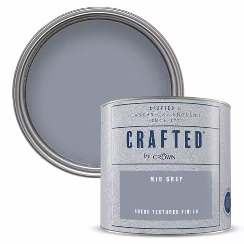 Crown Suede Mid Grey Paint Tester Pot Sample 125ml – 1