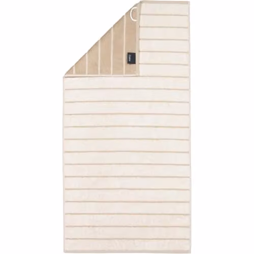 CAWÖ Home Balance Doubleface 6232 Cotton Terry Hand Towel, Beige, W: 30 cm x H: 50 cm