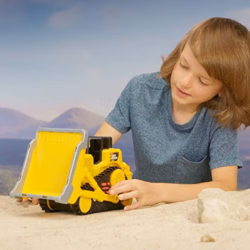 Nikko Mega Fleet Light and Sound Bulldozer, Yellow, W/D/H: 30.48 x 36.0 x 12.0 cm – 4