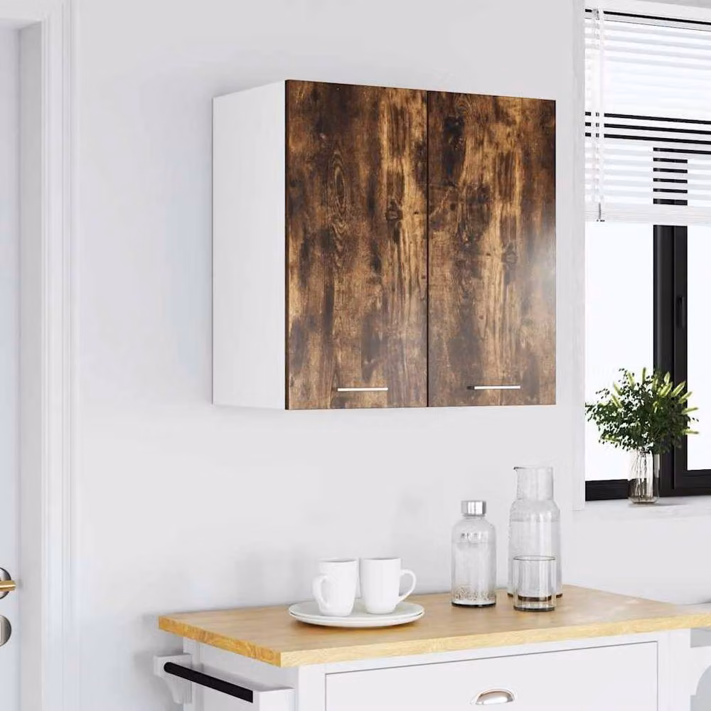Berkfield Home Smoked Oak Hanging Kitchen Cabinet in Brown – 3