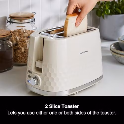 Morphy Richards Hive 2-Slice Toaster in Cream – 3