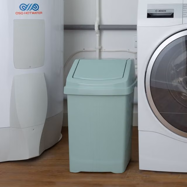 Wham 25L Green Plastic Swing Top Waste Bin