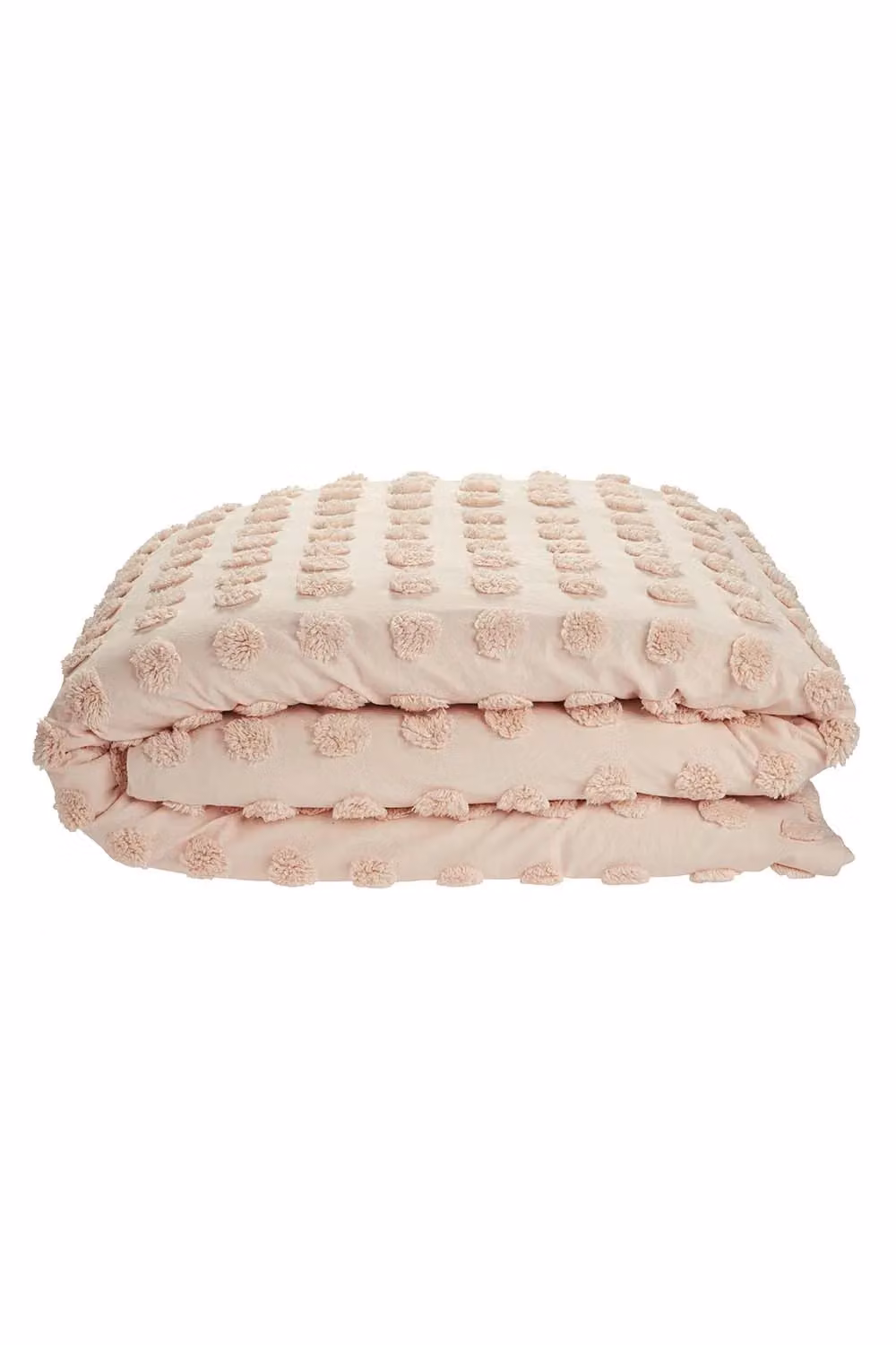 Linen House Haze Dotted Cotton Duvet Cover Set, Peach, W/D/H: 180 x 200 cm, Pillowcases 50 x 75 cm – 2