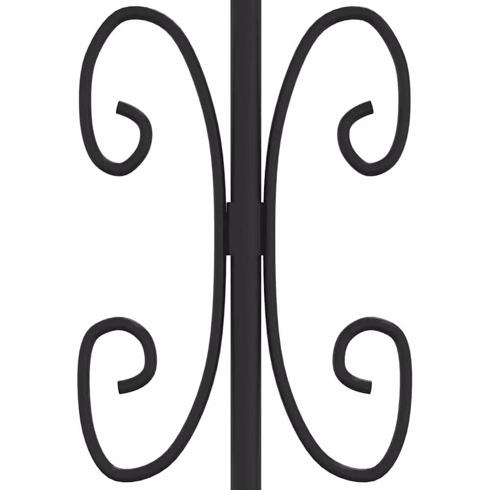 Berkfield Home Black Steel Double Fence Gate with Spear Top, W: 406 cm, H: 223 cm – 3
