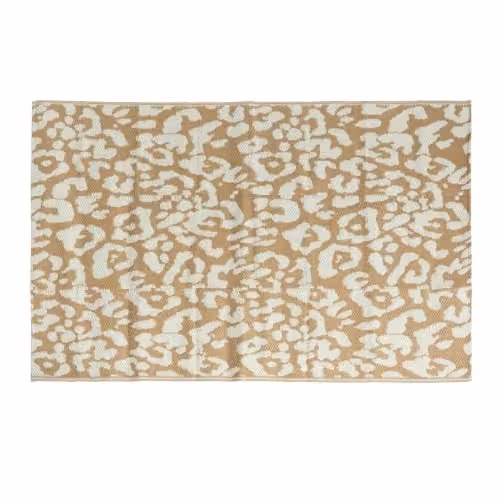 OHS Waterproof Leopard Print Outdoor Rug, Reversible Non-Slip Garden Mat in Beige, W: 160 cm, D: 230 cm – 1