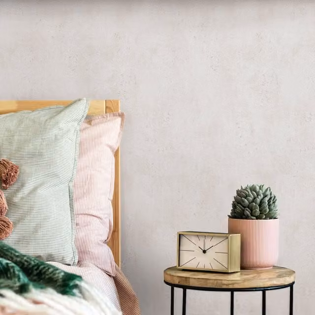 Galerie Industrial Effects Textured Plain Wallpaper in Beige and Yellow