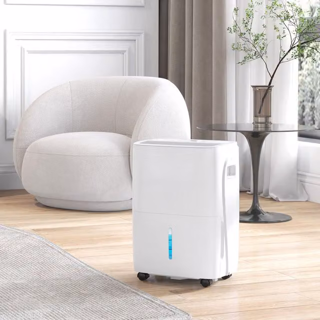 HOMCOM 30L Day Dehumidifier with Auto-Clean Filter, White