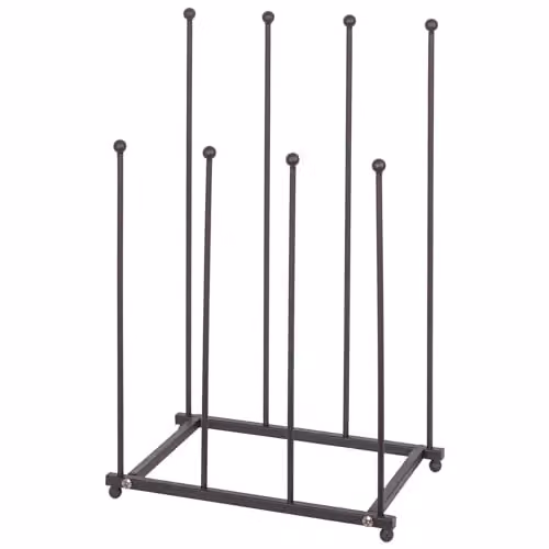Hammer and Tongs Black Metal Wellington Boot Rack for Hallways