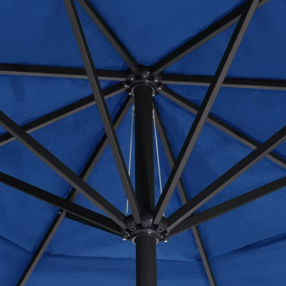 Berkfield Home Outdoor Parasol with Aluminium Pole, Azure Blue – 3