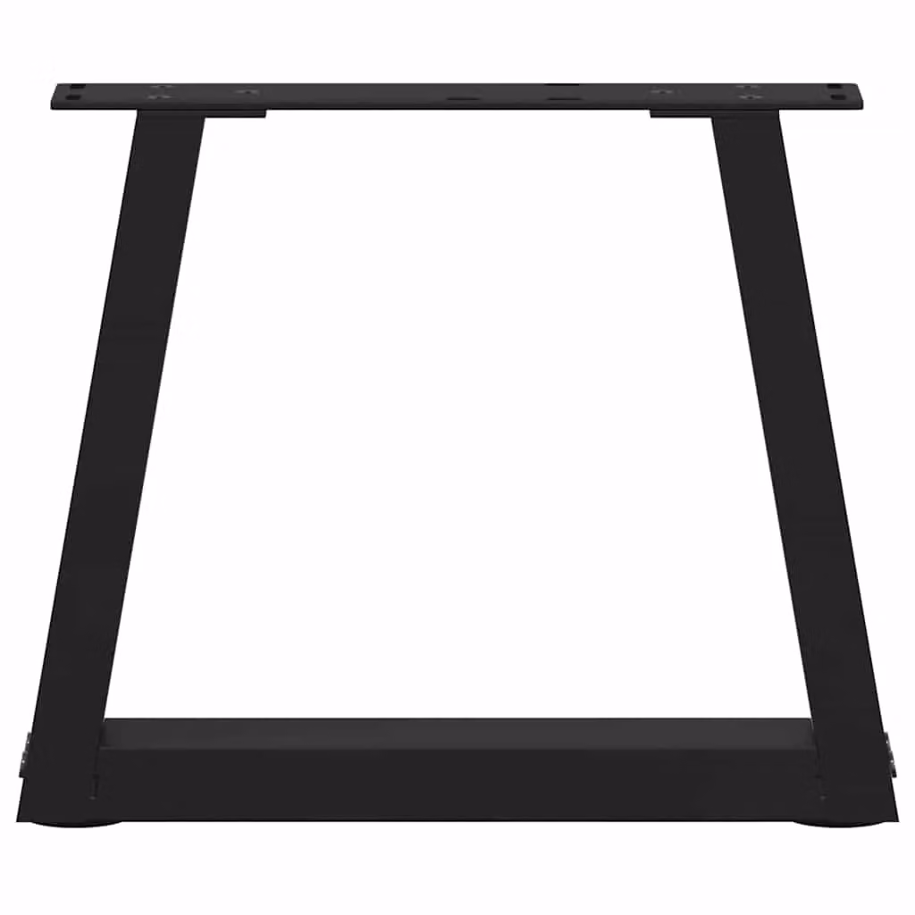 Berkfield Home V-Shape Dining Table Legs, 2 Piece Set, Black Steel – 4