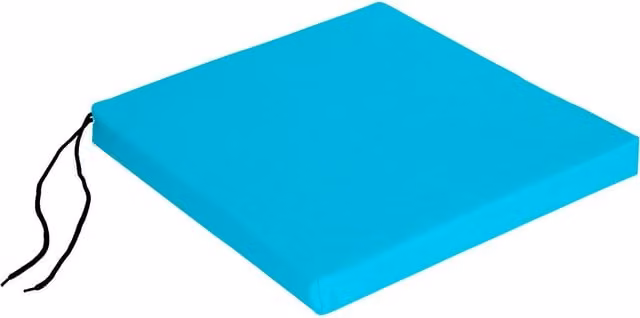 Roseley Water Repellent Square Outdoor Chair Pad in Turquoise Blue