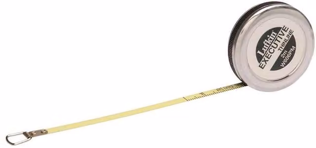 Crescent Lufkin Executive Diameter Tape, 2m, Yellow, Width: 0.6 cm