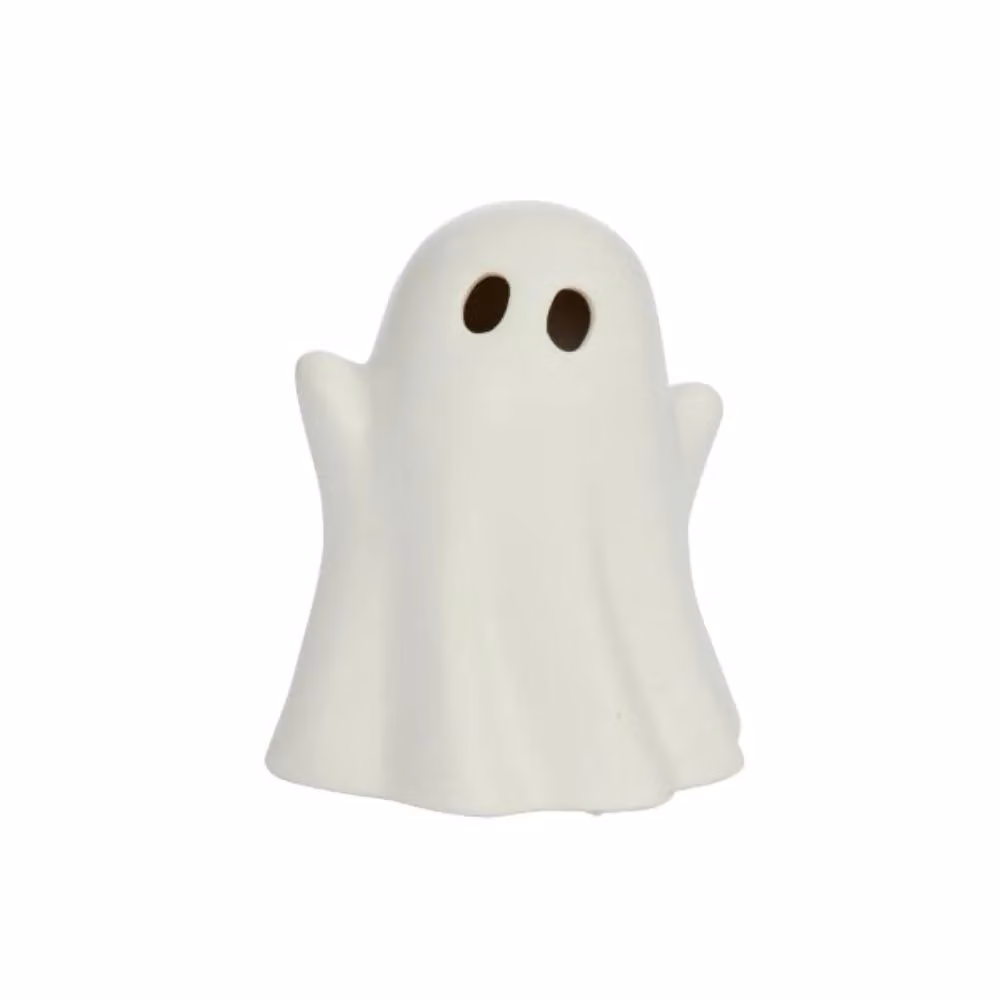 Garden Greatness White Ceramic LED Spooky Eyes Ghost Tabletop Ornament – 2