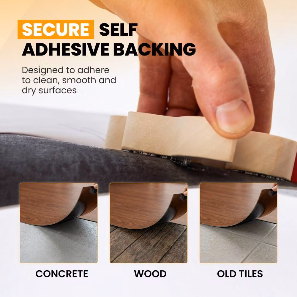 Novecrafto Self Adhesive Wood Look Vinyl Floor Planks, Pack of 10, Dark Brown, W: 91.4 cm, D: 15.2 cm – 5