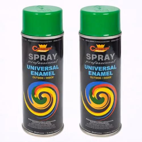Sola Universal High Gloss Enamel Spray Paint, Green, 2 x 400 ml – 2