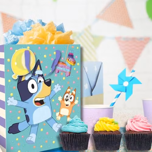 Bluey Multi-Coloured Paper Gift Bag, W: 33 cm, D: 26 cm, H: 13.5 cm – 2