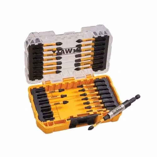 DeWalt DT70583T FlexTorq 26-Piece Impact Screwdriver Bit Set in Yellow