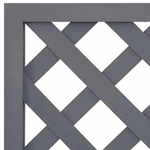 vidaXL Set of 2 Grey WPC Trellis Planters with Tubs, W/D/H: 65 x 33 x 135 cm – 4