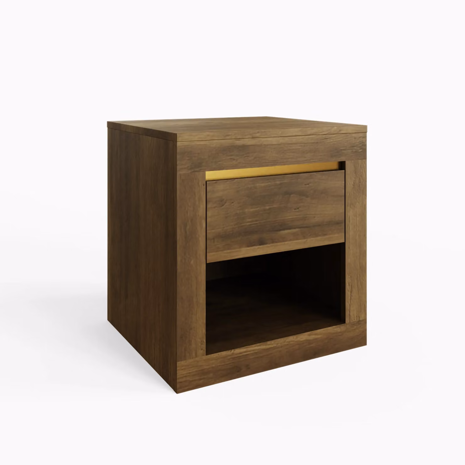 GFW Astley Square Lamp Table in Wild Oak and Gold – 3