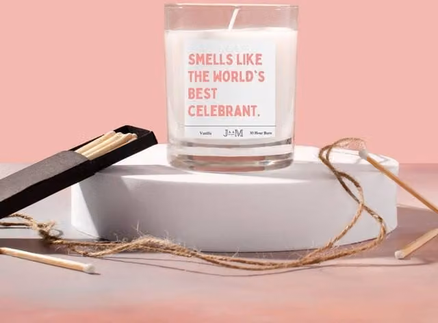JAAM Vanilla Gourmand Votive Celebrant Candle in Transparent Glass