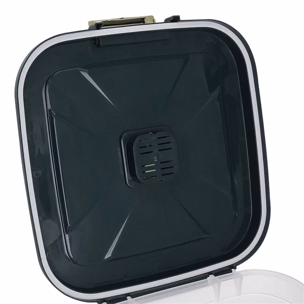 PAWNORA Clear Pet Food Storage Bin with Wheels, 12.5kg Capacity, Leakproof Dry Feed Container – 2