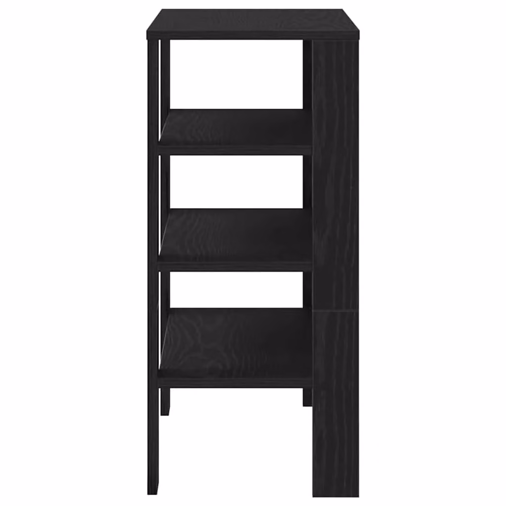 Berkfield Home Modern Black Shoe Rack in Engineered Wood, W/D/H: 61 x 32 x 70 cm – 4