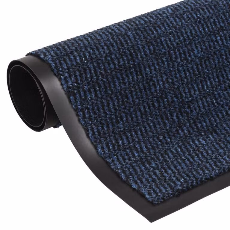 Berkfield Home Non-Slip Tufted Blue Rectangular Doormat, W: 60 cm x L: 150 cm