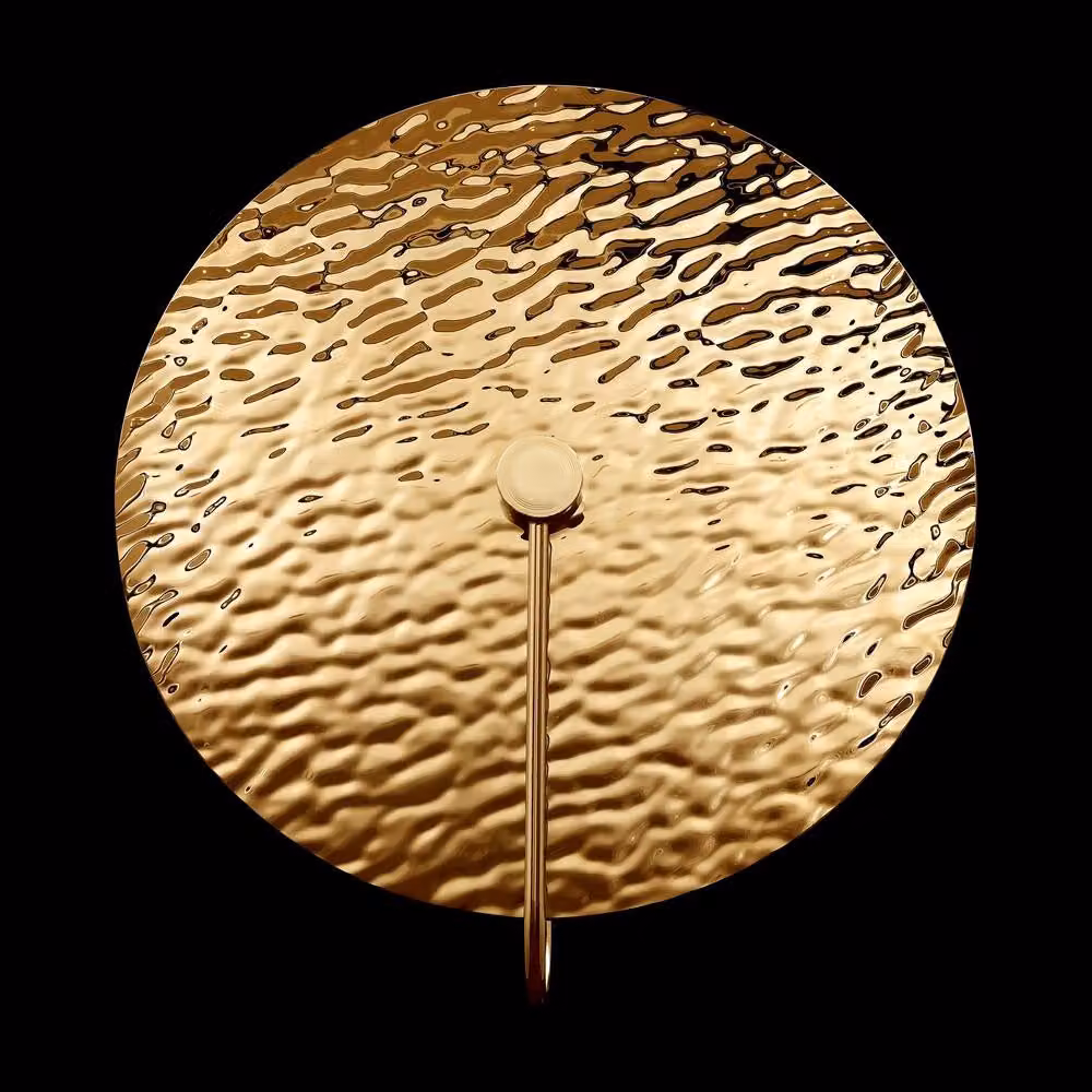 Netlighting Mare Modern Round Wall Lamp in Gold/Brass – 2