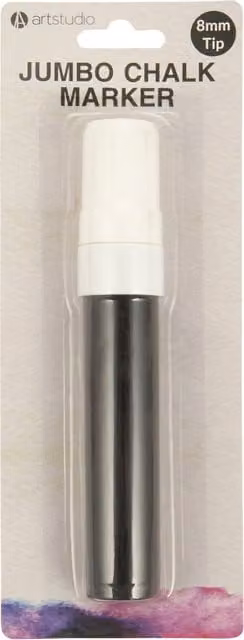 Art Studio Jumbo White Chalk Marker for Professionals