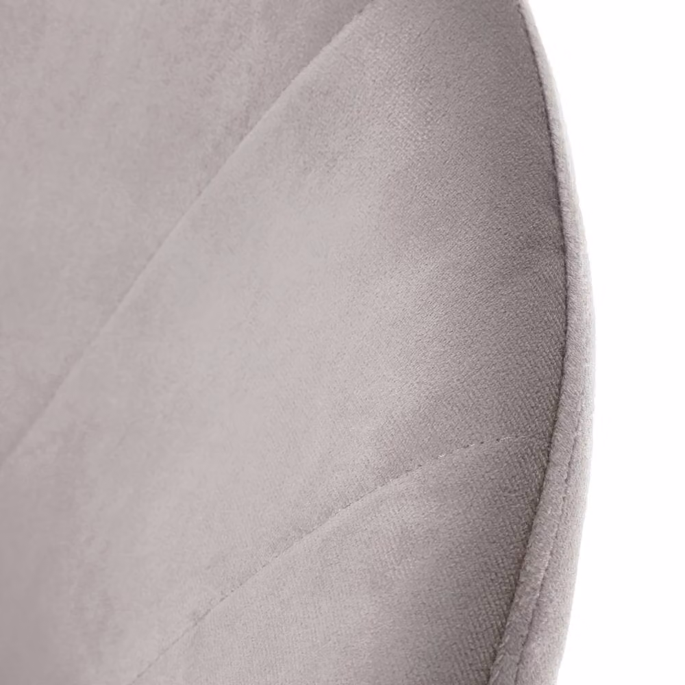 Genesis Ella Velvet Accent Chair with Curved Back in Taupe – 2