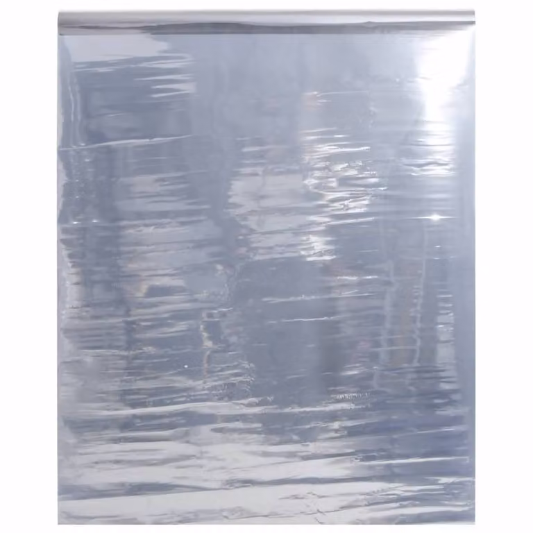 Berkfield Home Solar Film Silver Static Reflective PVC, W: 90 cm, L: 1000 cm