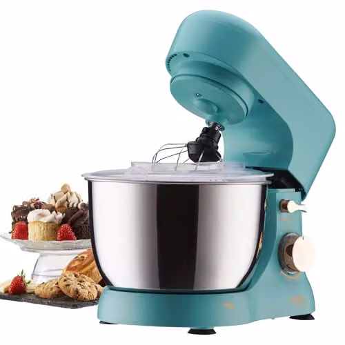 Cooks Professional Stand Mixer 1000W with 8 Speeds, Pulse Function and 4.5L Stainless Steel Mixing Bowl in Petrol – 5
