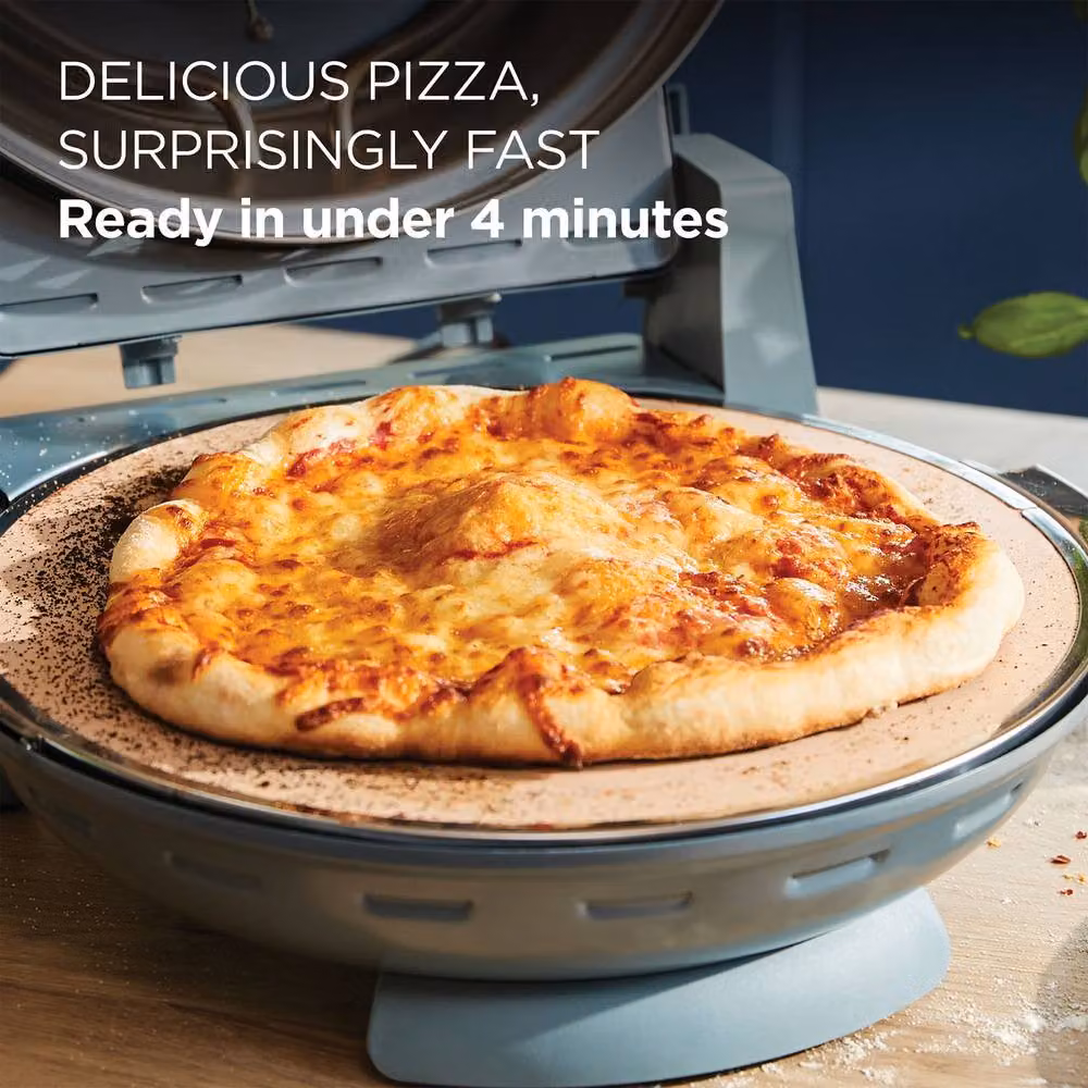 Kenwood My Pizzeria Countertop Pizza Oven in Storm Blue with Timer and Top and Bottom Heat – 2