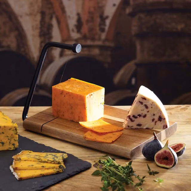 Artes Traditional Brown Wood Cheese Slicer