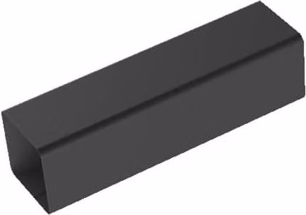 Galeco Square Galvanised Steel Downpipe, Grey, W/D/H: 8 x 8 x 300 cm