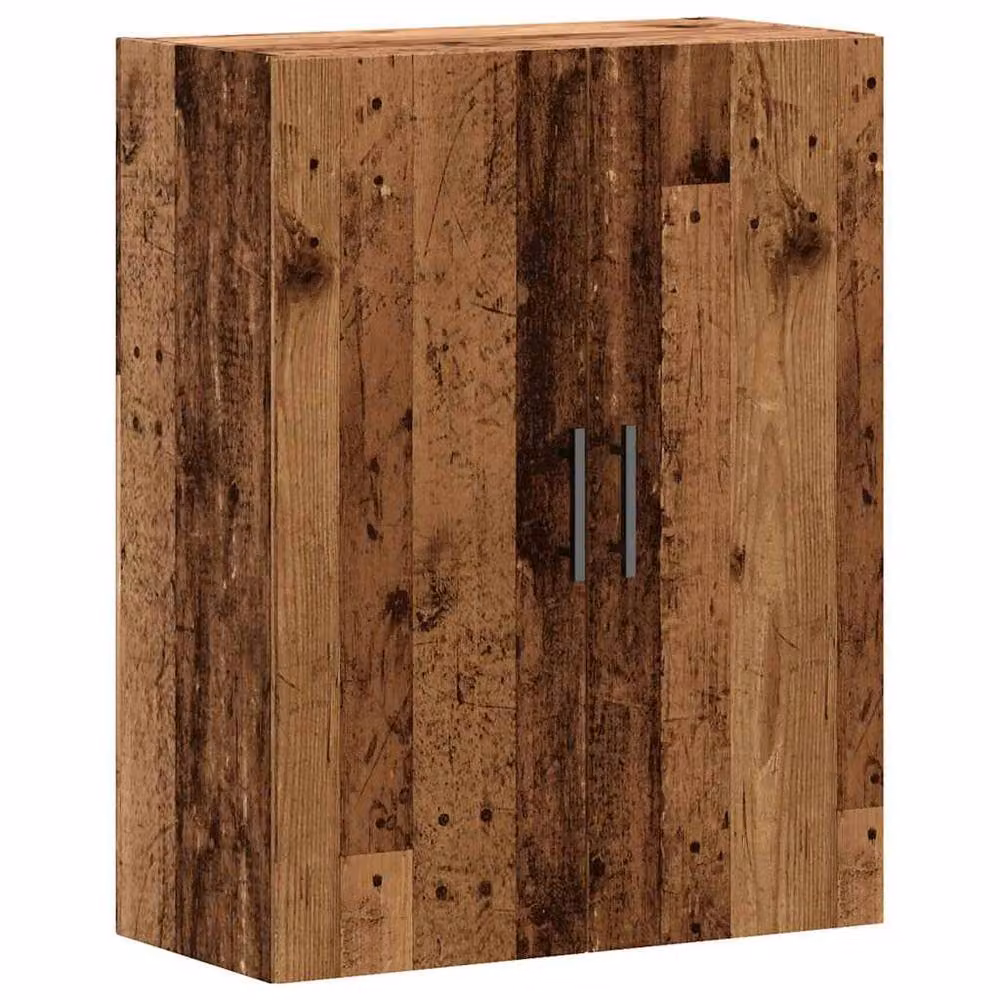 Berkfield Home Wall Mounted Rustic Cabinet in Old Wood Brown, W: 69.5 cm, D: 34 cm, H: 90 cm – 2
