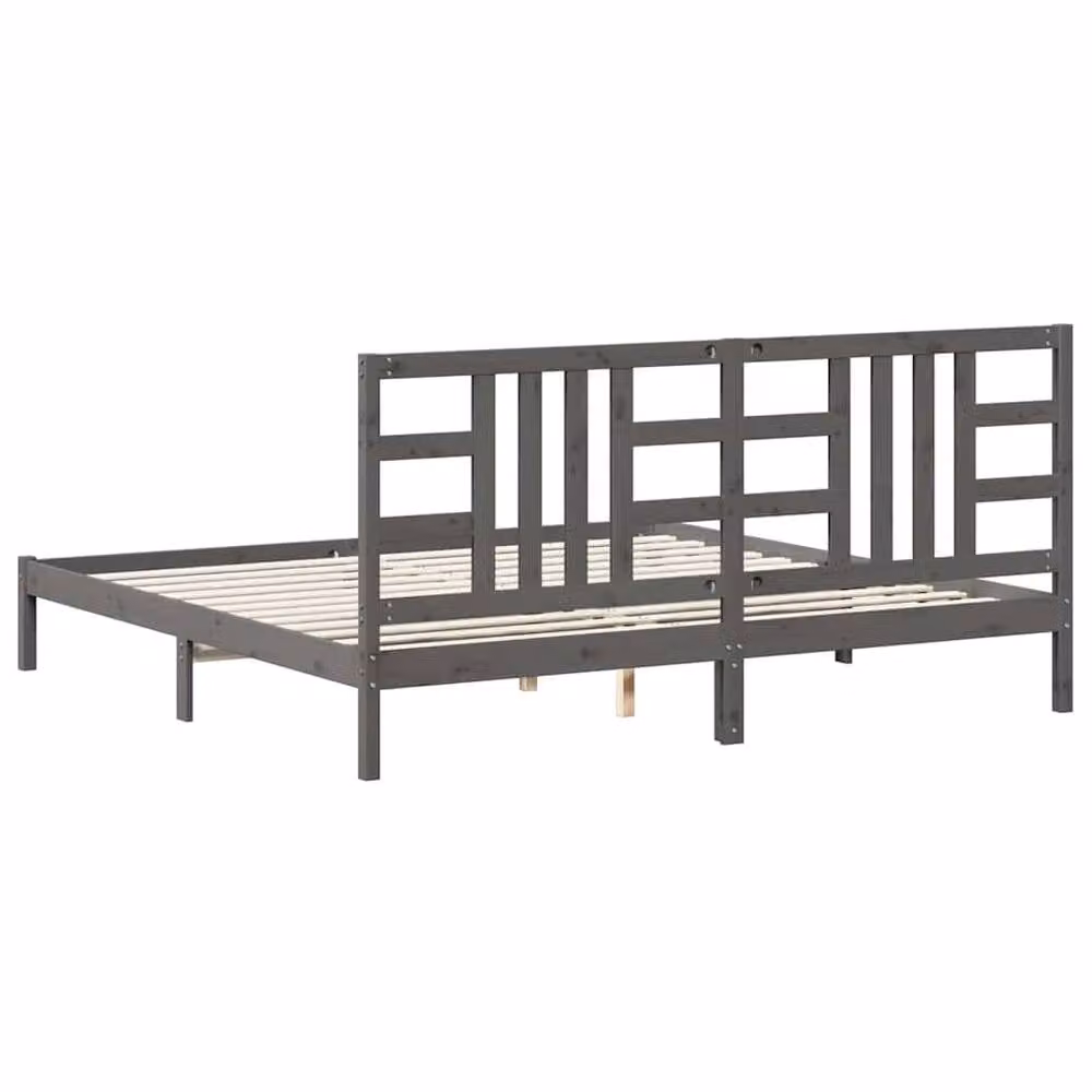 Berkfield Home Beautiful Solid Wood Pine Bed Headboard in Black, W/D/H: 81 x 4 x 100 cm – 4