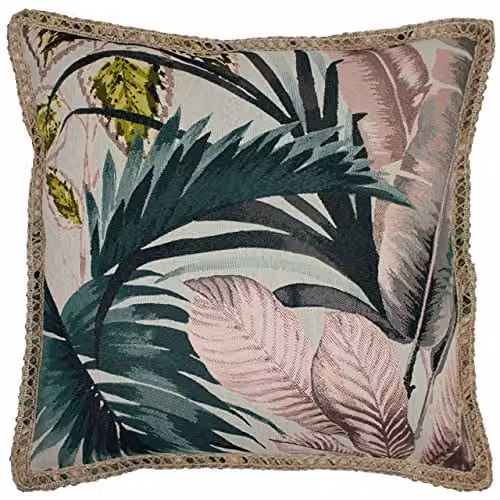 Furn Amazonia Floral Square Cushion in Pink, W/D/H: 50 x 50 x 50 cm – 1