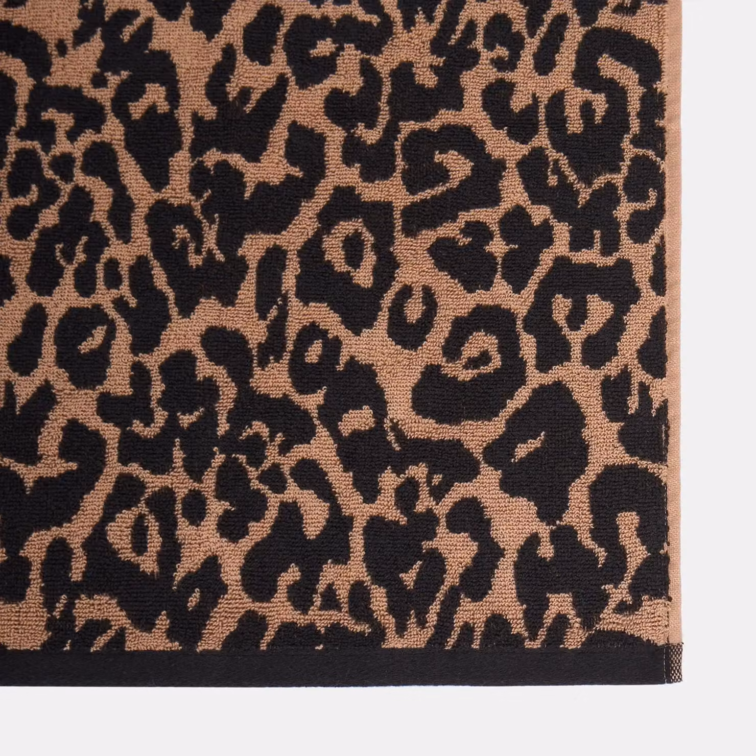OHS Leopard Print Luxury Cotton Hand Towel, Beige and Multicolour, W/D/H: 80 x 50 x 0.5 cm – 4