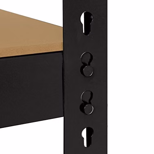 Monster Racking Q-Rax Heavy Duty Storage Shelving, Black, W/D/H: 160 x 60 x 160 cm – 5